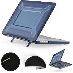 for Mac Book Pro 16 2021/2023 Released(A2485 M1 Pro / M1 Max/A2780) Case, Plastic Hard Shell Case with Folding Stand &Mouse Pad/Bag for MacBook Pro 16 Inch(2021/2023 Release) (Stone)