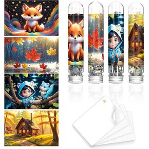 Mini Jigsaw Puzzles for Adults (4 Packs) - 150 Pcs with Reference Blueprint, Micro Puzzle, Comes with Tweezers for Small Pieces, Gift Suitable