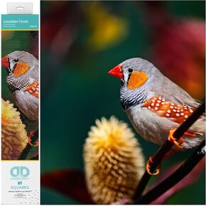 DIAMOND DOTZ Gouldian Finch Diamond Painting Kits for Adults - Diamond Art Kits a Relaxing Creative Craft Kit with Dotz Gems 12.2x16.1