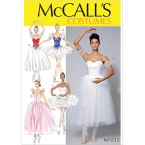 McCall's Patterns Ballerina Costume Sewing Pattern for Women, Sizes 14-22