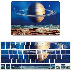 IVY Case for MacBook Air 15 with M2 (Models: A2941) Hard Shell Case with Keyboard Cover Set - Saturn