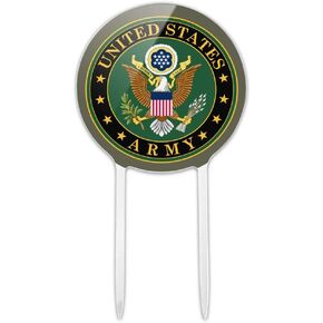 Acrylic U.S. Army United States Army Eagle Logo Cake Topper Party Decoration for Wedding Anniversary Birthday Graduation in Kuwait