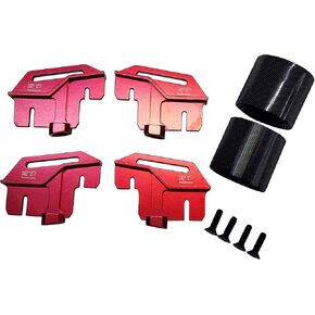 Aluminium Alloy Tall Battery Holder Mount Hold Down for Traxxas 1/6 XRT - RED