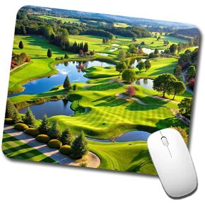 Golf Course Overview Low Profile Mouse Pad Mat