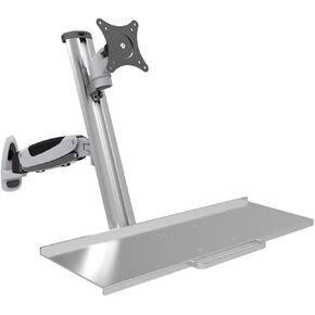 Monitor Stand Industrial Supporting Machine Computer Stand WS04 with Keyboard Tray Lifting