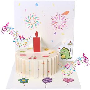 Spectacular 3D Pop-Up Birthday Card with LED Lights & Music | Fun, Interactive Greeting Card Gift for Kids, Teens & Adults | A Memorable Birthday Surprise