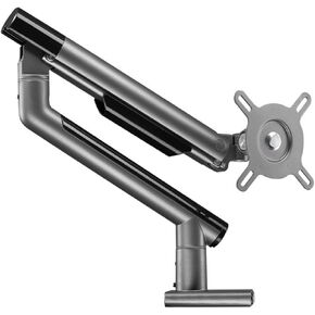 Computer Monitor Stand arm T7-1H Desktop Simple Screen Desktop Non-Hole Universal Rotating Telescopic(Black)