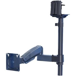Upside-Down Monitor Stand Computer Suspended Column Lifting Telescopic Bracket Desktop Punch-Free H100 9KG Load-Bearing