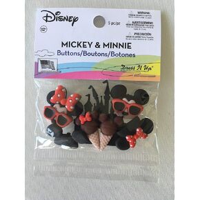 Disney Dress It Up Buttons Mickey & Minnie Magic Kingdom