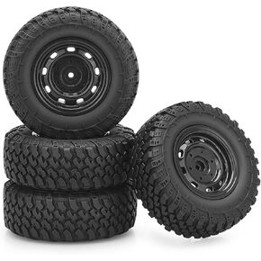 RC Wheels and Tires, daitoku 5mm Hex Off-Road RC Car Tires for MN99S MN98 1/16 WPL C24 B36 JJRC Q60