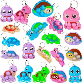 20 Packs Bulk Ocean Turtle Animal Classroom Students Prize, Mini Sea Creature Holiday Party Favors