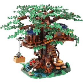 1027 PCS Tree House Building Sets(Compatible with Lego Treehouse Bonsai Tree),Creative Ideas Exquisite Treehouse with Interchangeable Leaves, Best Choice for 16+ Kids and Adults.
