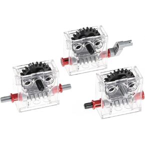 3pcs 6588 Gearbox Technical Parts Compatible with Lego-Technic, Power Functions Assembled STEM Building Block for MOC Buggy Sports Car