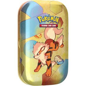 Pokémon TCG: Scarlet & Violet—151 Mini Tin – Arcanine (2 Booster Packs, 1 Coin & 1 Art Card)