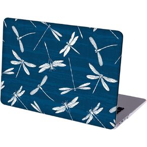 Compatible with MacBook Pro 13 inch, Hard Shell Case with Keyboard Cover and Screen Protector (M1 A2338 A2289 A2251 A2159 A1989 A1706 A1708, 2016-2020 Release) - Dragonflies MD3712