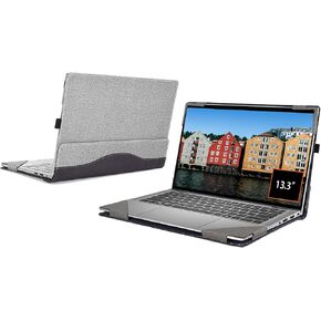 Laptop Case for HP Pavilion Aero 13-bg 13t-bg （13.3″ ） Notebook PC [not Compatible with Any Other Model] 2 in 1 PU Leather Inside Pocket Cover Version with Stand (Dark Blue)