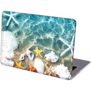 Case Compatible with MacBook MacBook Air 13 inch, Hard Protective Shell with Keyboard Cover ( A1369 A1466, 2010-2017 Release) - Starfish and Seashell-04