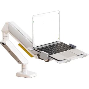 X1 Laptop Stand Robotic arm Tray Punch-Free Computer Monitor Lifting and Suspended Vertical Support Frame(X1 White)