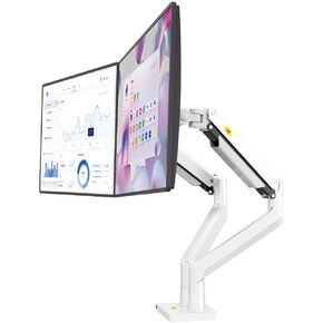 G32 Stand Monitor Stand Dual Screen Splicing Rotating Computer Stand Dual Screen Desktop Monitor Stand(Silver)