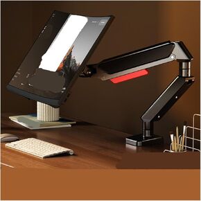 Monitor Stand Robotic arm Computer Lifting Rotating Cantilever Portable Screen Hole Bracket X1(Black)