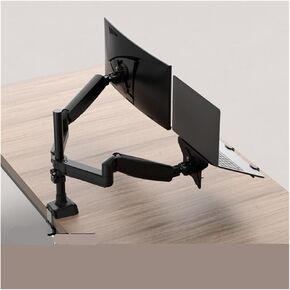 Dual-Screen Monitor Stand Mechanical arm Two-in-one Computer Screen Notebook Lifting and Heightening Cantilever one-to-Two(White)