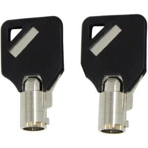 2 Compatible Homak HMC Gun Cabinet Safe Keys Cut to Your Code With Black Covers for Protex Gun Wall Safes
