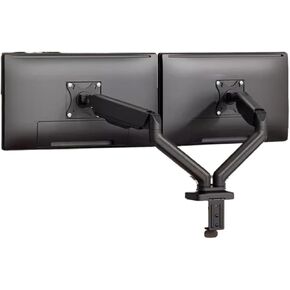 Dual-Screen Monitor Stand arm T6-2W Desktop Computer Universal Rotating Base Screen Support Bracket(White)