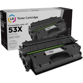 LD Products Compatible Toner Cartridge Replacement for HP 53X Q7553X High Yield (Black) for use in HP Printer Laserjet P2015, P2015d, P2015dn, P2015x, M2727 MFP, M2727nf MFP, & M2727nfs MFP