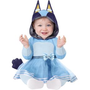 Spirit Halloween Bluey Baby Dress Costume | Officially Licensed | Family Group Costumes | Baby Disney Outfit