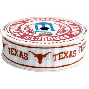 7/8" Texas Grosgrain Ribbon, Licensed by Divine Creations - Officially Licensed - 3 Yards (9 Feet)