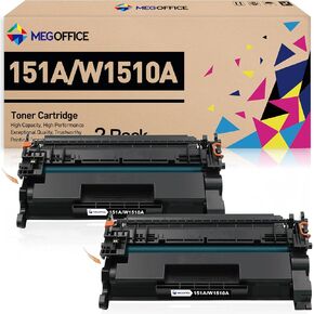 Compatible Toner Cartridge Replacement for HP 151A W1510A Black Toner Cartridge for HP Laserjet PRO 4003 MFP 4103DW Printer (Black-2PK)