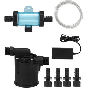 BAOSHISHAN Ice Bath Accessories Kit, Cold Plunge Kit with 317GPH External Pump, Filter, 1/2" to 0.71" Connector, Hose, Compatible 500L 300L Aquarium Chiller & Inflatable Cold Plunge Tub