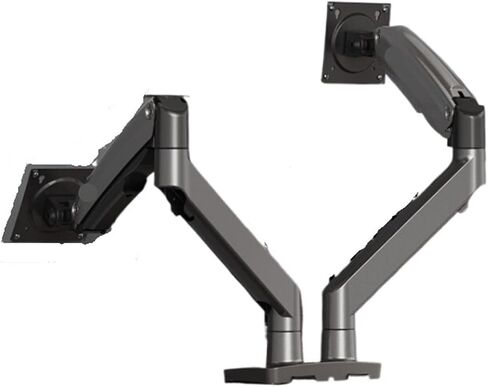 Dual-Screen Monitor Stand Computer Display Desktop Telescopic Rotating Bracket Base 27 32-inch G75 in Saudi Arabia