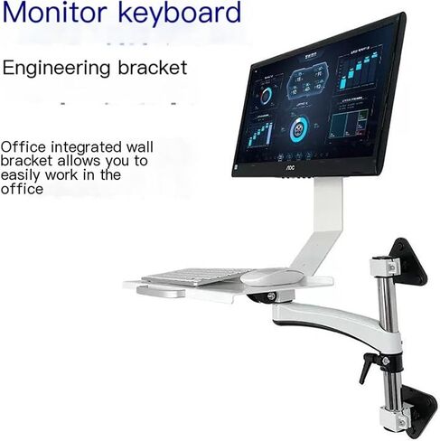 Monitor Keyboard Industrial Equipment Bracket Wall-Mounted Rotating Folding WS11A-300 Computer Bracket in Saudi Arabia