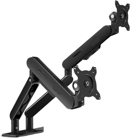 Monitor Stand AM400 Robotic arm Computer Display Screen Lifting Cantilever Base Dual Screen(Gray) in Saudi Arabia