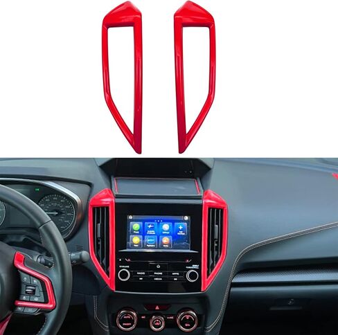 غطاء TLIFORT لمنفذ تكييف الهواء Subaru Center لسيارة Subaru Crosstrek Impreza Sport Limited Premium 2018 2019 2020 2021 2022، برتقالي، قطعتان in Saudi Arabia