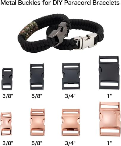 Paracord Bracelet Metal Buckles relects replace backpack 1inch 6 pack headice quick quick side bearn in Kuwait