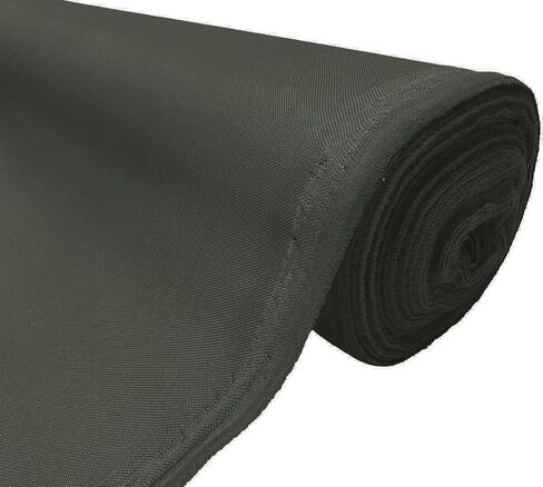 Waterproof Canvas Fabric - 59" Wide 600D Indoor Outdoor Material - 20oz Heavy Duty Thick Waterproof Fabric by The Yard - for Outdoor Furniture Cover Cushion Awning - Black 1/2 Yard in Saudi Arabia