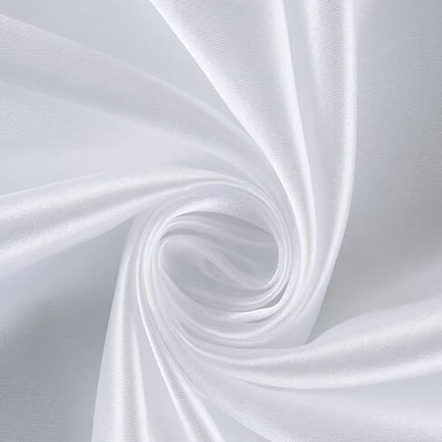 Sage Green Satin Fabric بواسطة الفناء ، نسيج بطانة حريري عرضه 60 بوصة ، قطعة قماش مواد ساتان لزخارف الزفاف الزفاف ، وحرف الخياطة DIY (Sage Green ، 2 ياردة) in Kuwait