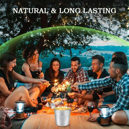 Citronella Candles Outdoor Large, 17oz x 2 Pack 3-Wicks Soy Wax Lemongrass Bucket Candles Set, 200 Hours Burn Time Candles for Garden Home Patio Yard Balcony Camping BBQ Decorative in Kuwait