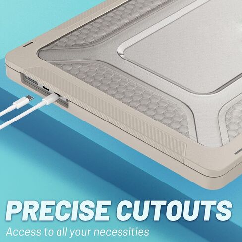 بالنسبة إلى MAC Book Pro 16 2021/2023 تم إصداره (A2485 M1 Pro/M1 Max/A2780) ، علبة قذيفة صلبة بلاستيكية مع منصة قابلة للطي/كيس لـ MacBook Pro 16 بوصة (2021/2023 إصدار) (الحجر) in Kuwait