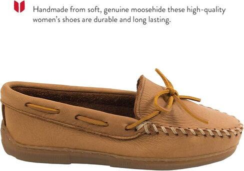 Minnetonka Moosehide Classic Women's Slip On 7.5 C/D US Black in Kuwait