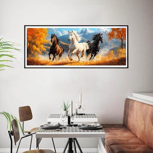 Bimkole Large Diamond Art Kits for Adults Lake, Full Drill 5D DIY Rhinestone Embroidery Set Paint with Diamonds Art Landscape by Number Kits Cross Stitch Home Wall Craft Decoration 31.5x11.81 Inch in Saudi Arabia