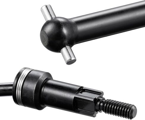 Steel CVD Drive Shaft Front and Rear CVD Driveshaft Wheel Hex Adater Set for Arrma 1/18 Granite Grom Typhon Grom Mega 380 Upgrade Parts (Black) in Saudi Arabia