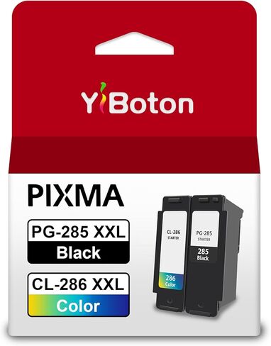 PG-285 XXL Black/CL-286 XXL Color Large Capacity Ink Cartridges Replacement for Canon PG285 CL286 PG-285XXL CL-286XXL Ink for Canon PIXMA TS7720 7720 TS7722 and TR7820 Printer (2-Pack) in Kuwait