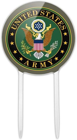Acrylic U.S. Army United States Army Eagle Logo Cake Topper Party Decoration for Wedding Anniversary Birthday Graduation in Saudi Arabia