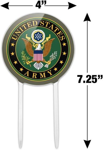 Acrylic U.S. Army United States Army Eagle Logo Cake Topper Party Decoration for Wedding Anniversary Birthday Graduation in Saudi Arabia