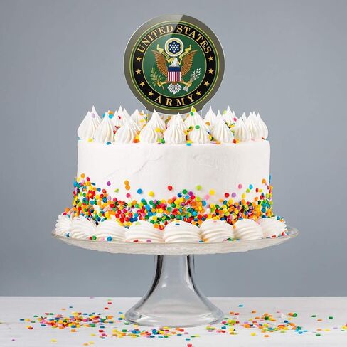 Acrylic U.S. Army United States Army Eagle Logo Cake Topper Party Decoration for Wedding Anniversary Birthday Graduation in Saudi Arabia