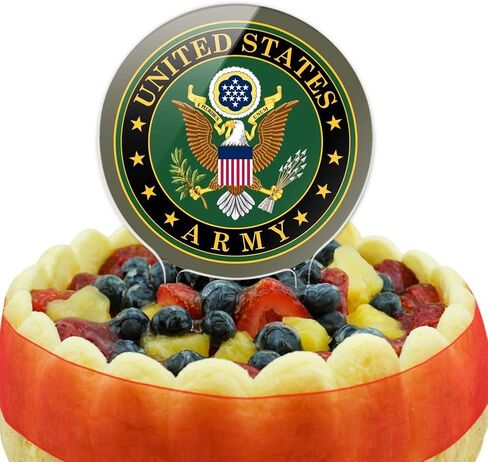 Acrylic U.S. Army United States Army Eagle Logo Cake Topper Party Decoration for Wedding Anniversary Birthday Graduation in Saudi Arabia