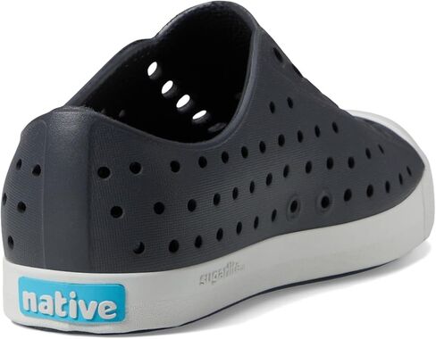 Native Shoes Kids Jefferson (طفل صغير/طفل صغير) - الجزء العلوي والبطانة من مادة EVA - ثقوب للتحكم في درجة الحرارة موجة زرقاء/أصفر حبوب اللقاح 9 طفل صغير M in Saudi Arabia